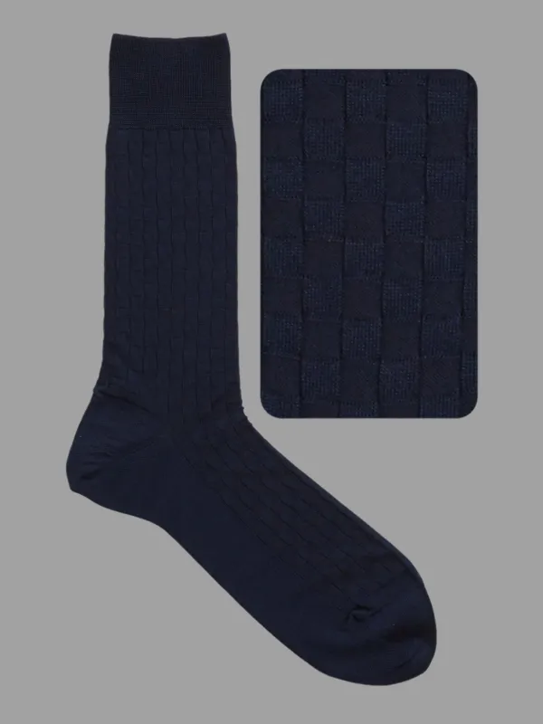 Damier Pattern Mid-Calf Socks made by Plus Zero Concept Store