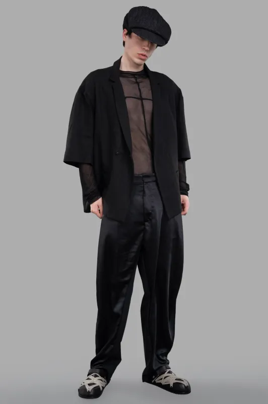 Cropped-sleeve Blazer made by Plus Zero Concept Store