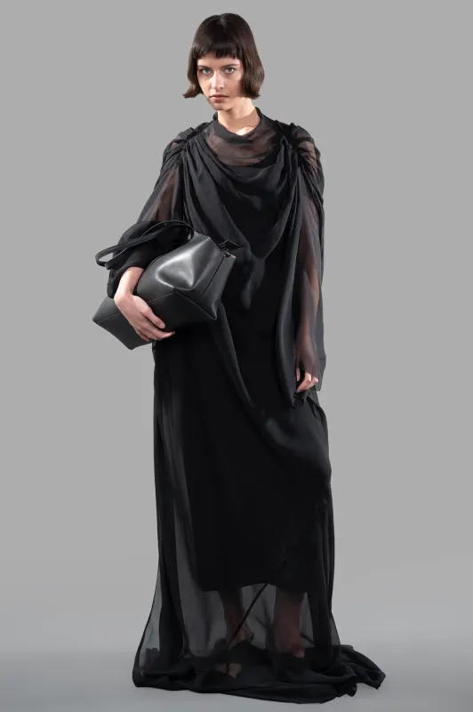 Draped Semi-Sheer Maxi Dress sold by Plus Zero Concept Store