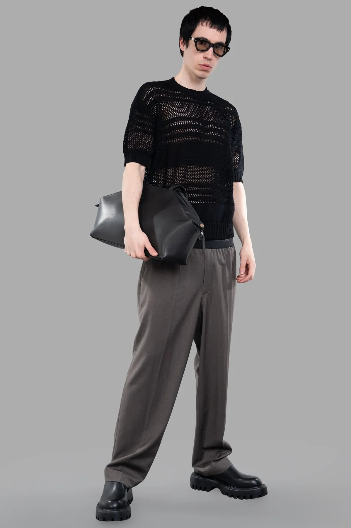 Perforated-mesh T-shirt sold by Plus Zero Concept Store