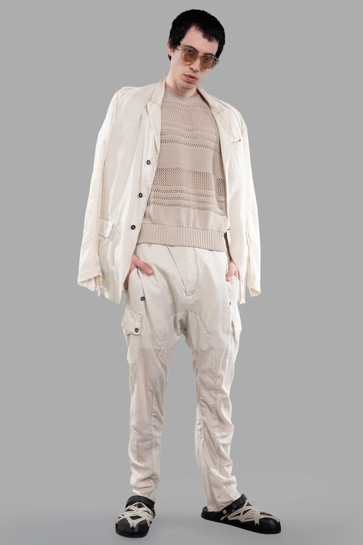 Perforated-mesh T-shirt sold by Plus Zero Concept Store