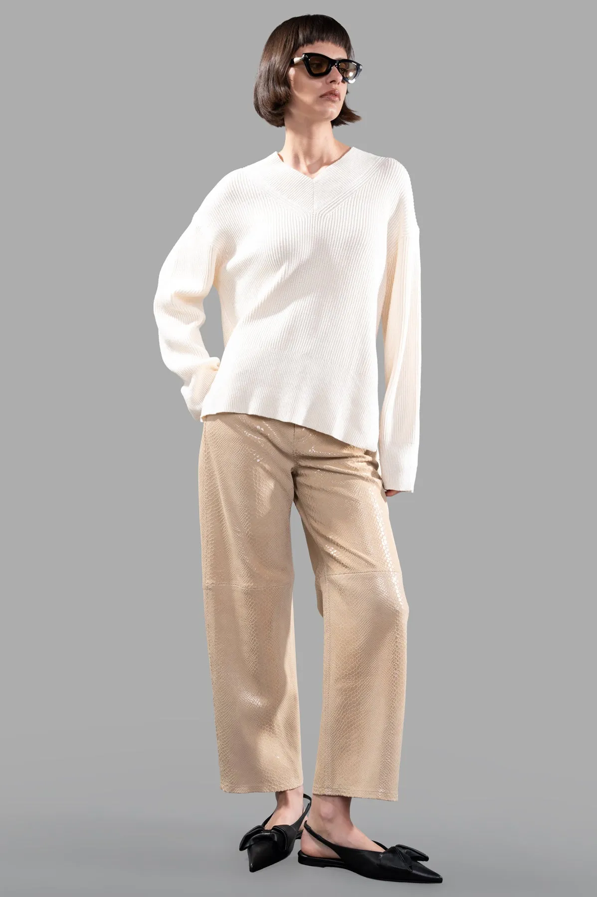 Linen Blend Jumper sold by Plus Zero Concept Store