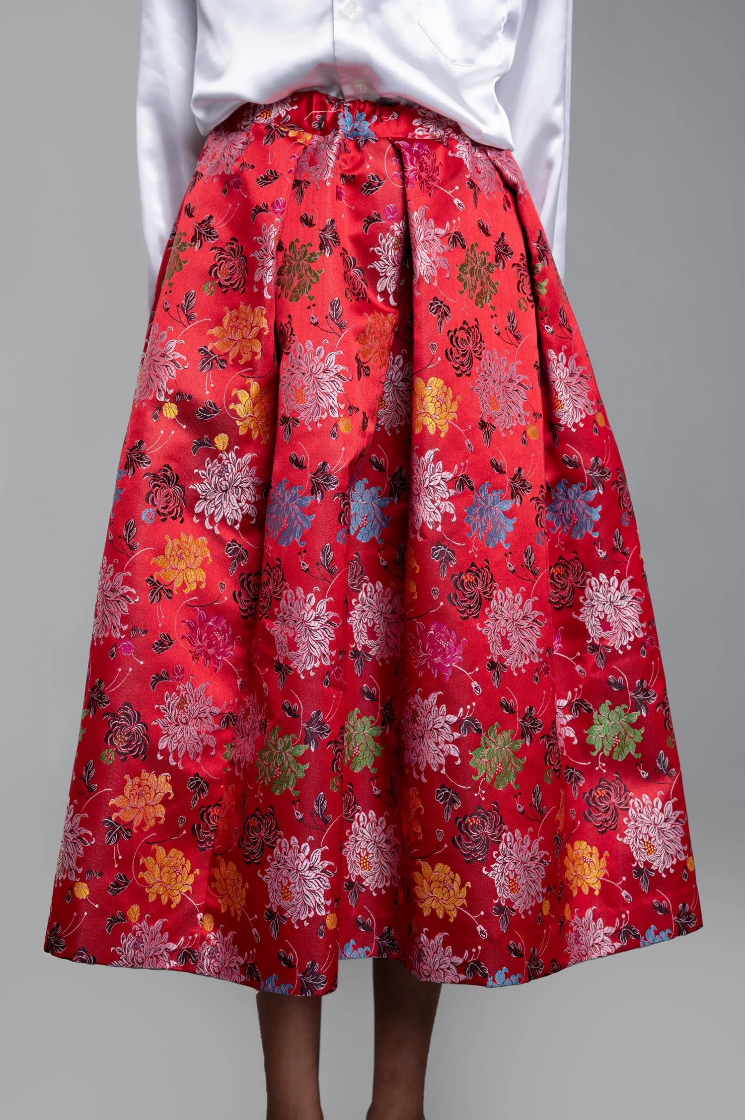 Floral-jacquard Midi Skirt sold by Plus Zero Concept Store product image thumbnail 2