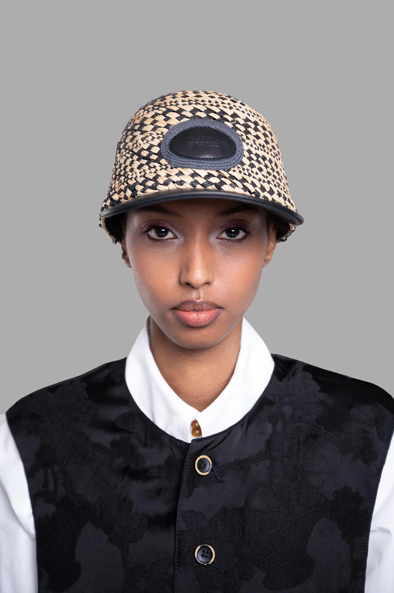 Color-block Straw Hat sold by Plus Zero Concept Store product image thumbnail 2