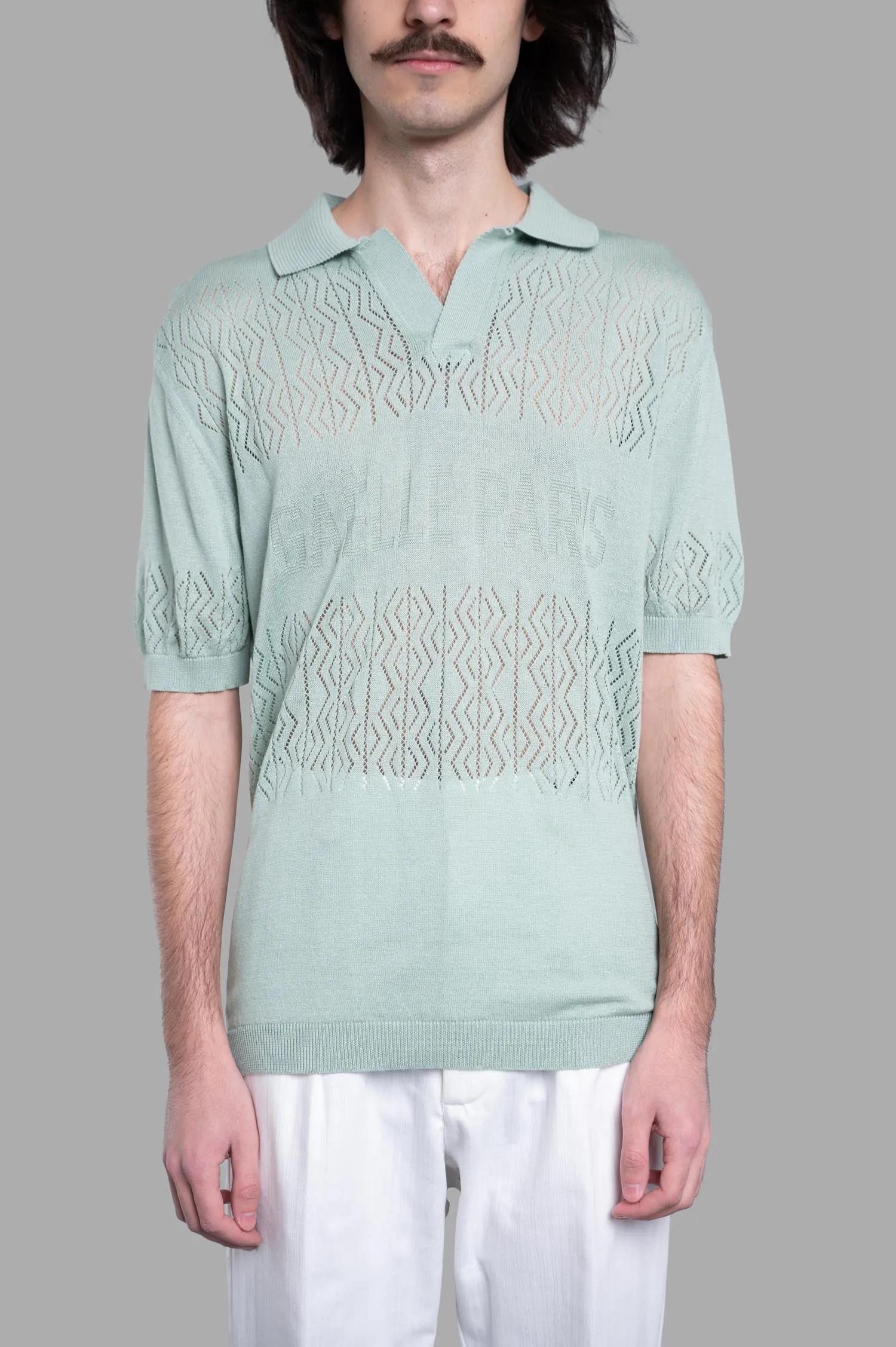 Knit Polo Shirt sold by Plus Zero Concept Store product image thumbnail 2