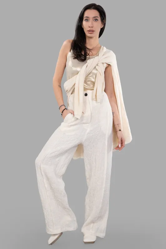 Textured Trousers sold by Plus Zero Concept Store