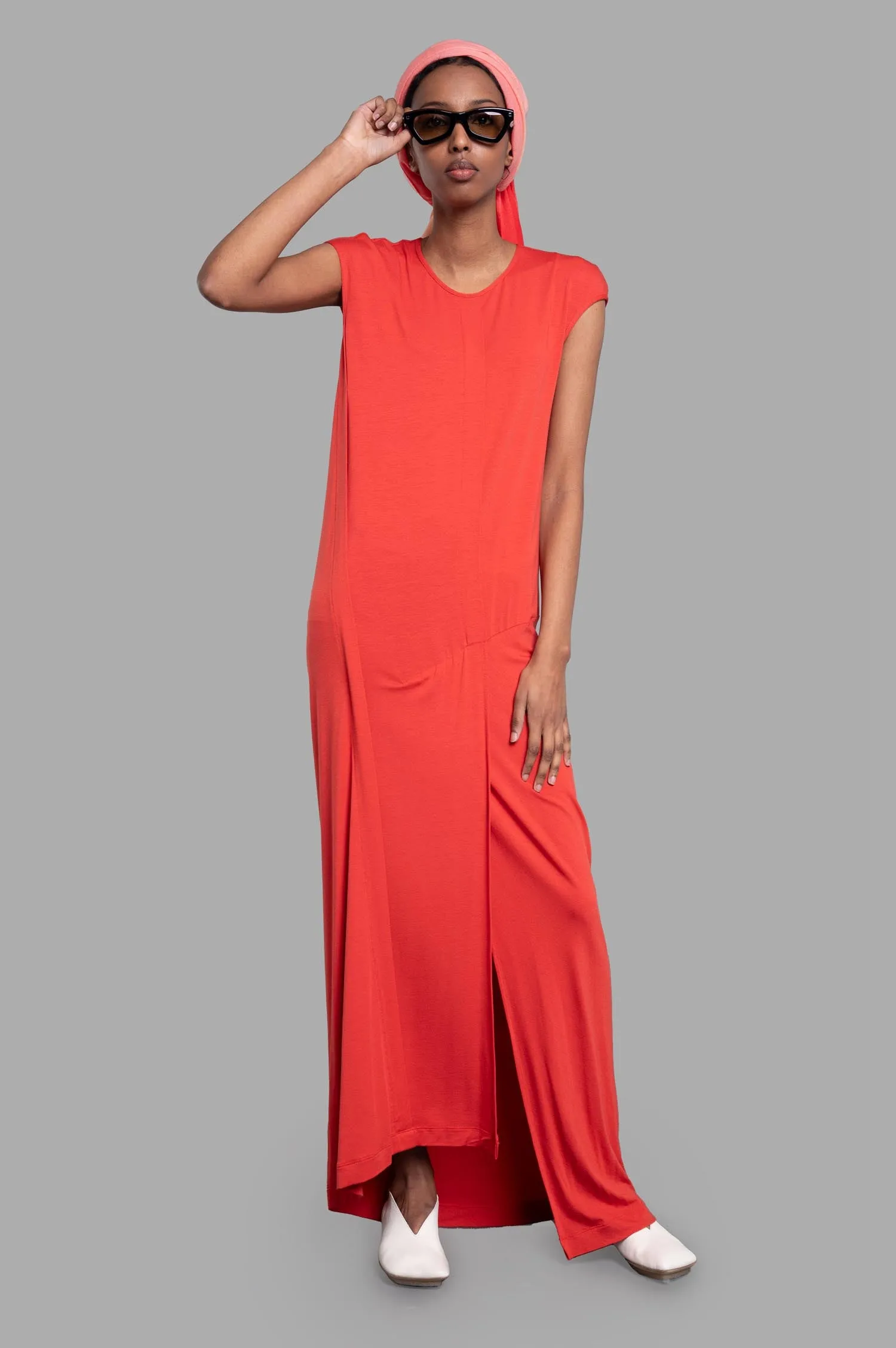 Paneled Column Dress sold by Plus Zero Concept Store