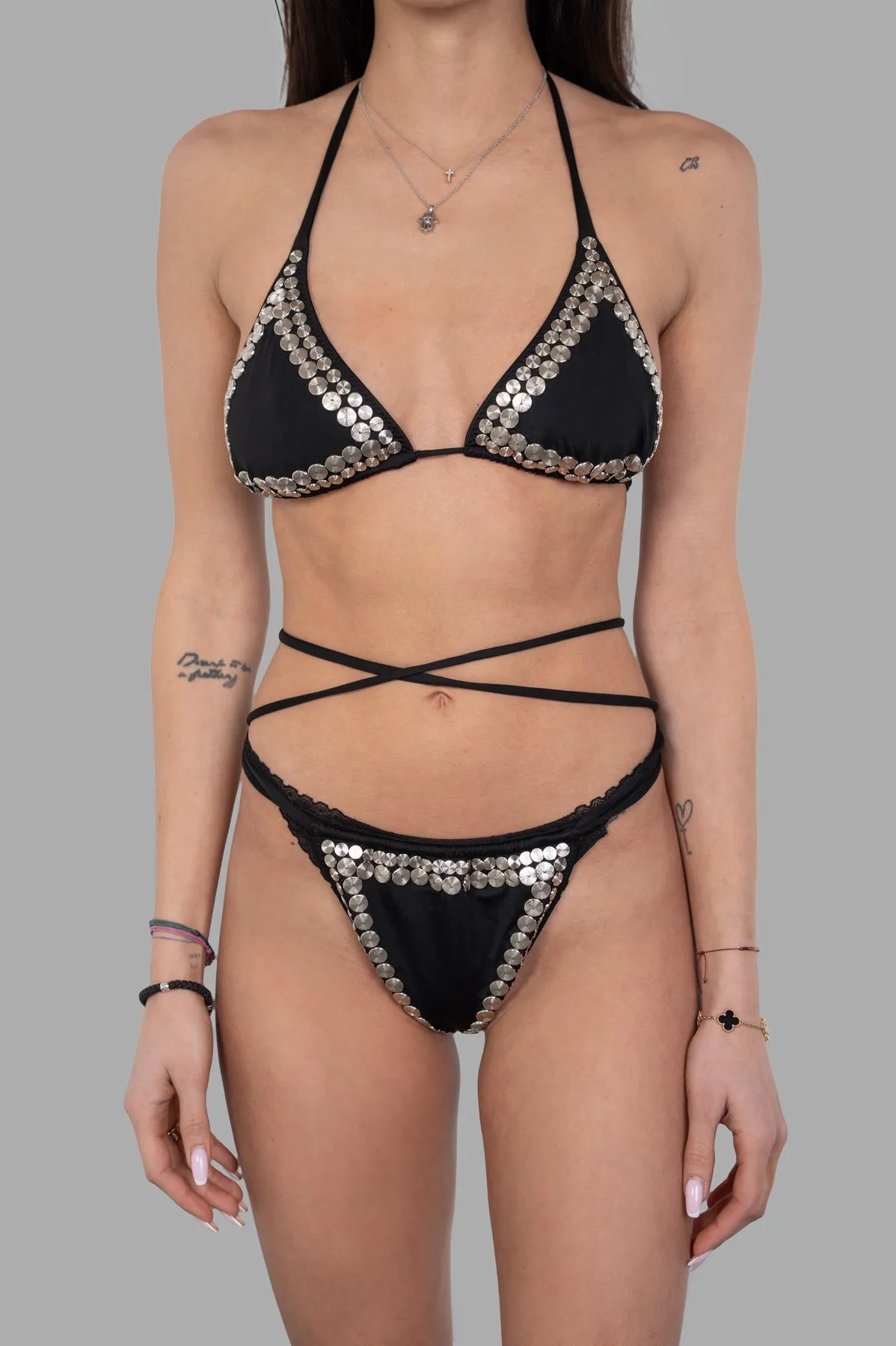 Stud Criss-cross Bikini sold by Plus Zero Concept Store product image thumbnail 2