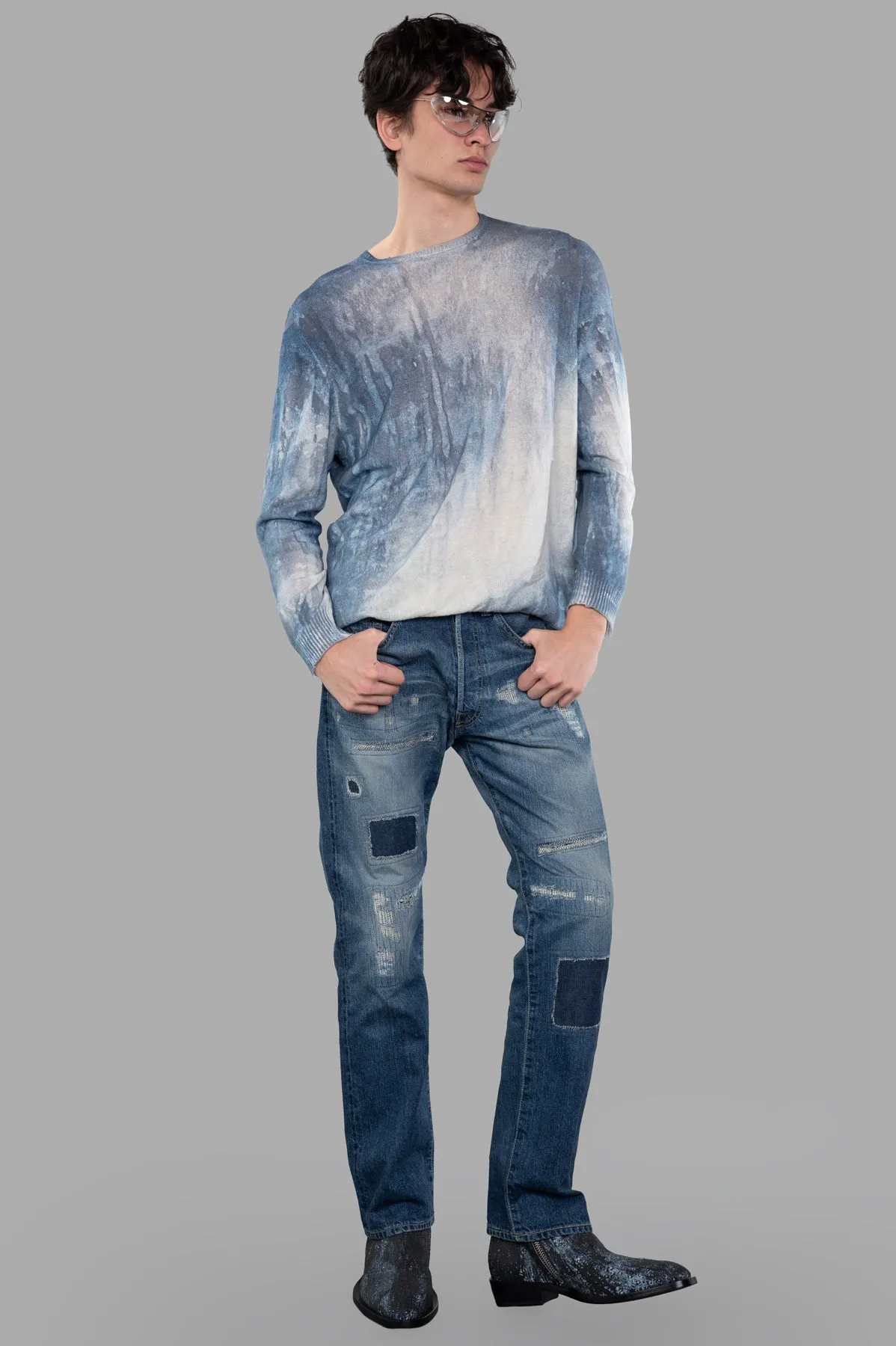 Abstract-print Sweater sold by Plus Zero Concept Store