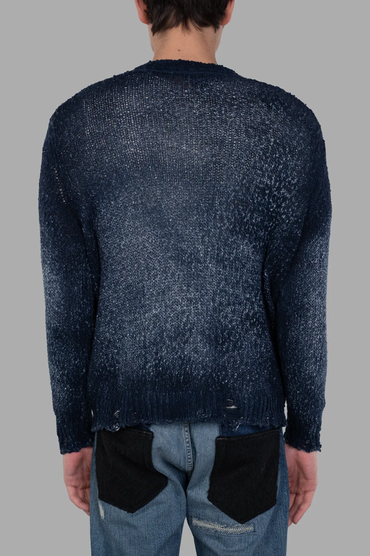 Distressed V-neck Cardigan sold by Plus Zero Concept Store product image thumbnail 3