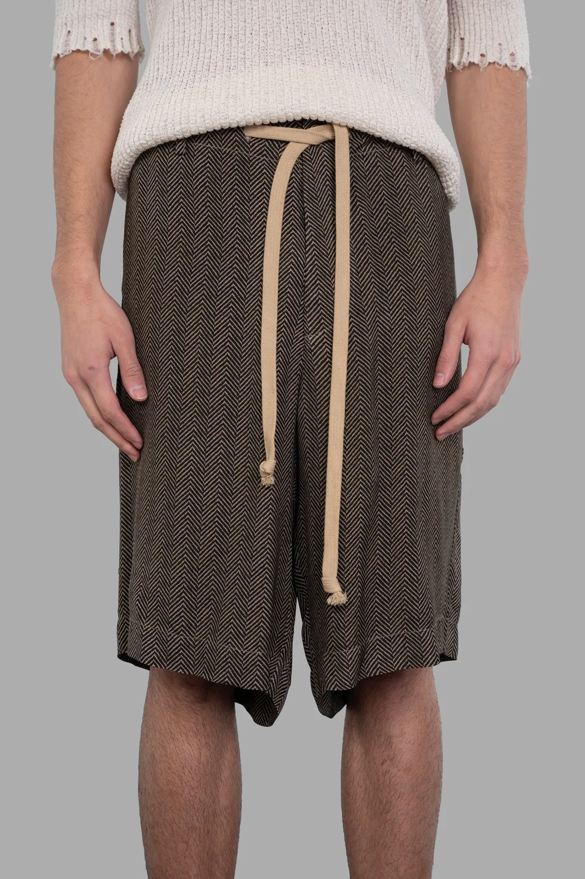 Herringbone Shorts sold by Plus Zero Concept Store product image thumbnail 2