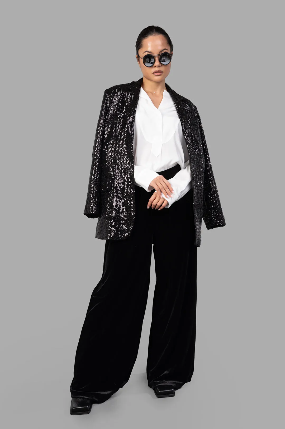 Wide-leg Velvet Pants sold by Plus Zero Concept Store