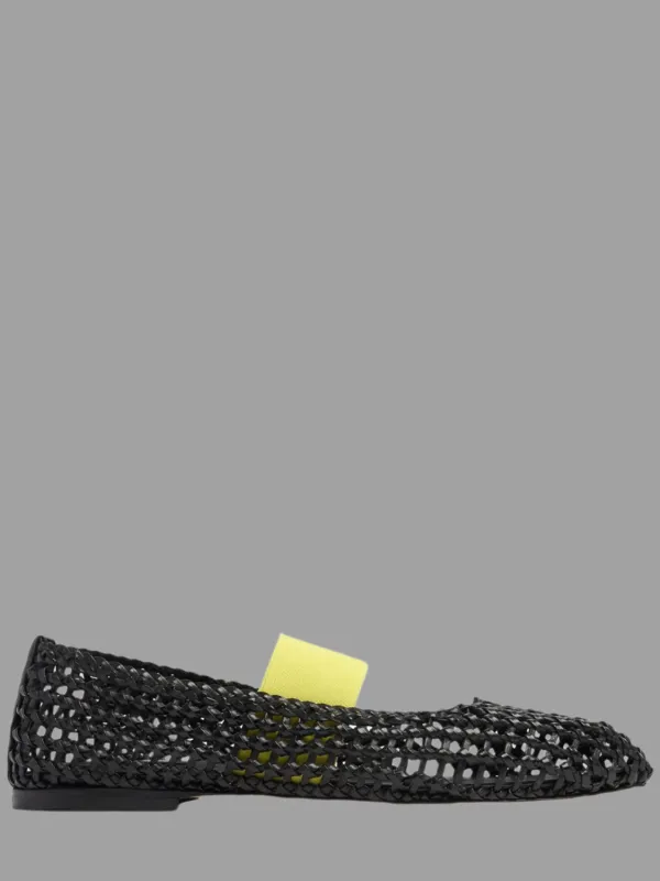 Leather Mesh Ballerinas sold by Plus Zero Concept Store