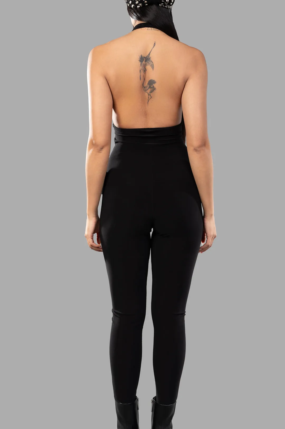 Halter Shirred Catsuit sold by Plus Zero Concept Store product image thumbnail 3
