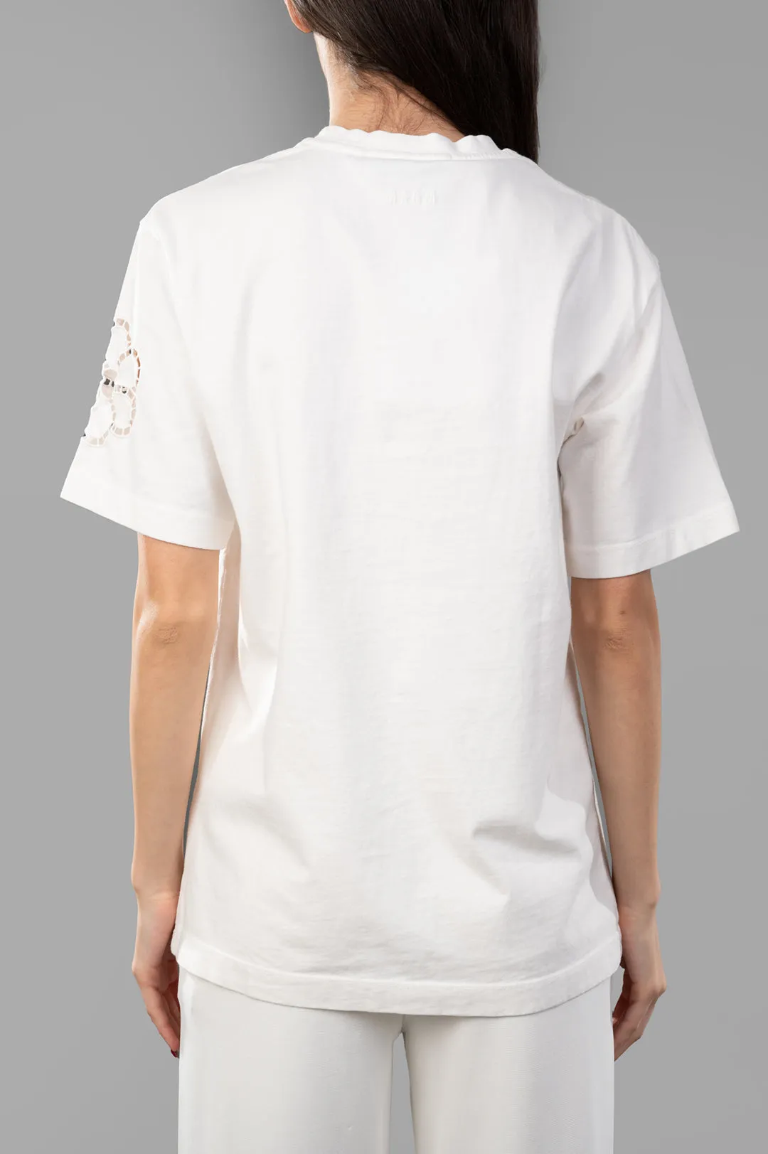 Floral-Appliqué T-Shirt sold by Plus Zero Concept Store product image thumbnail 4