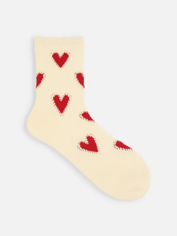 Colorful Hearts Socks sold by Plus Zero Concept Store