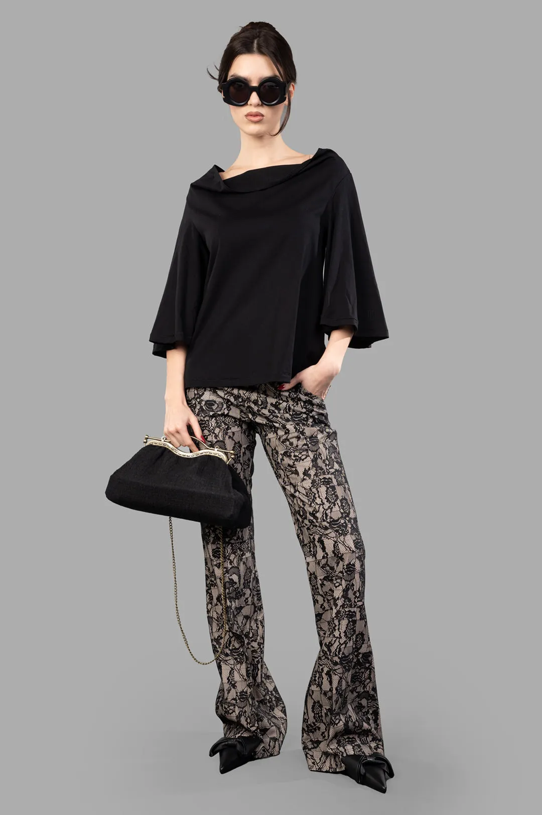 Patchwork Lace Trousers sold by Plus Zero Concept Store