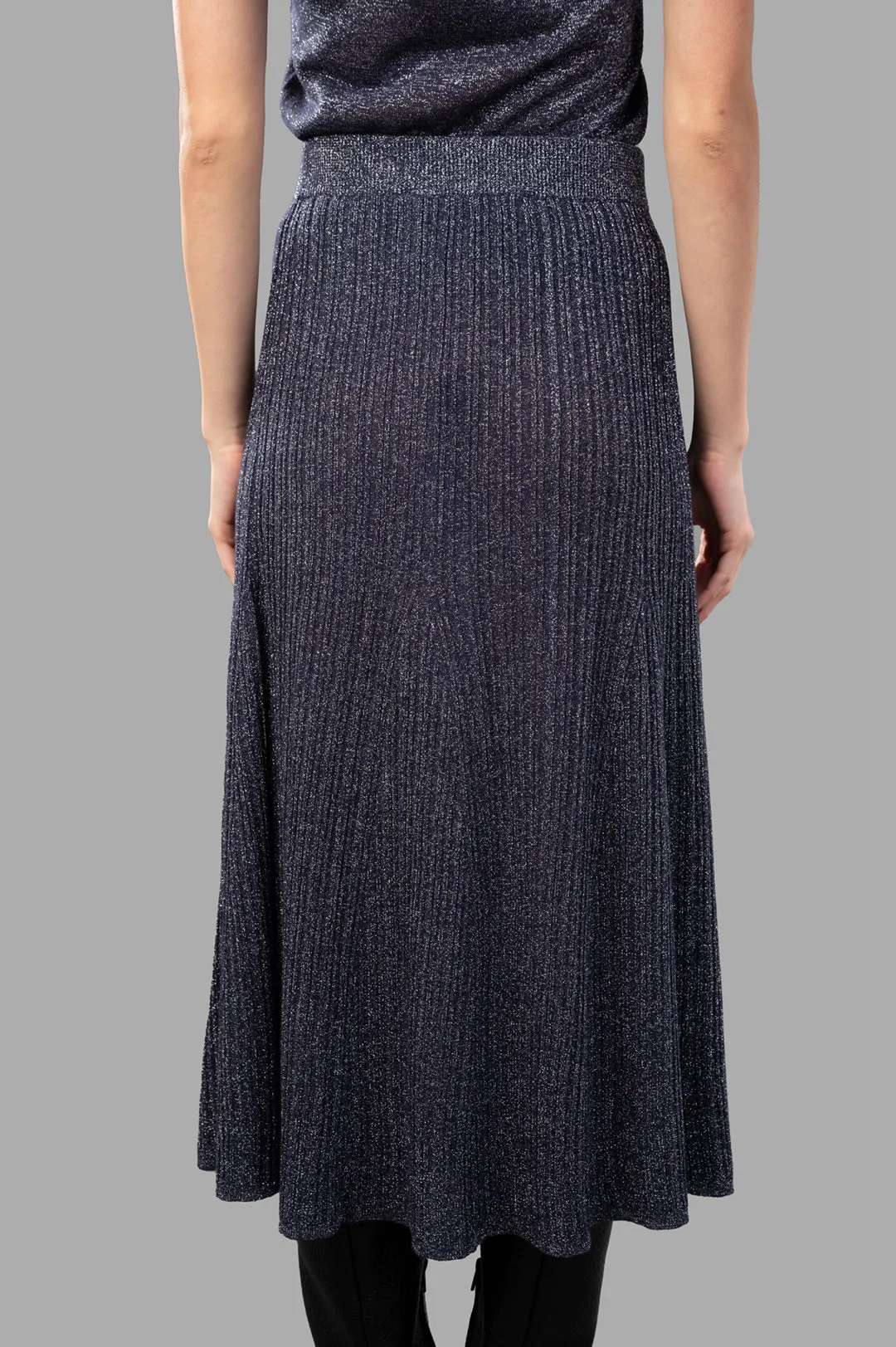 Metallic Fibre Knit Skirt sold by Plus Zero Concept Store product image thumbnail 3