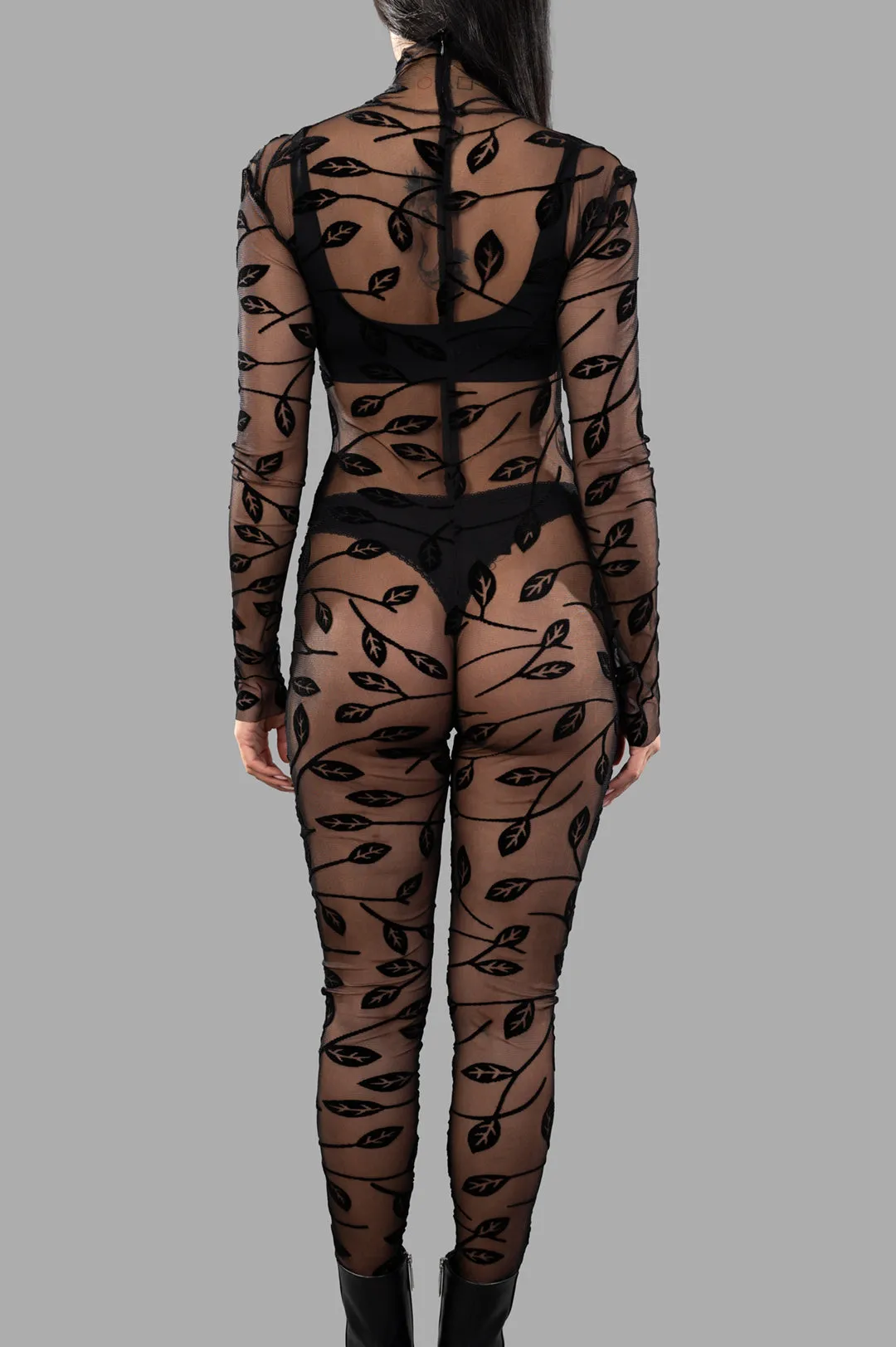 Long-sleeved Lace Catsuit sold by Plus Zero Concept Store product image thumbnail 3