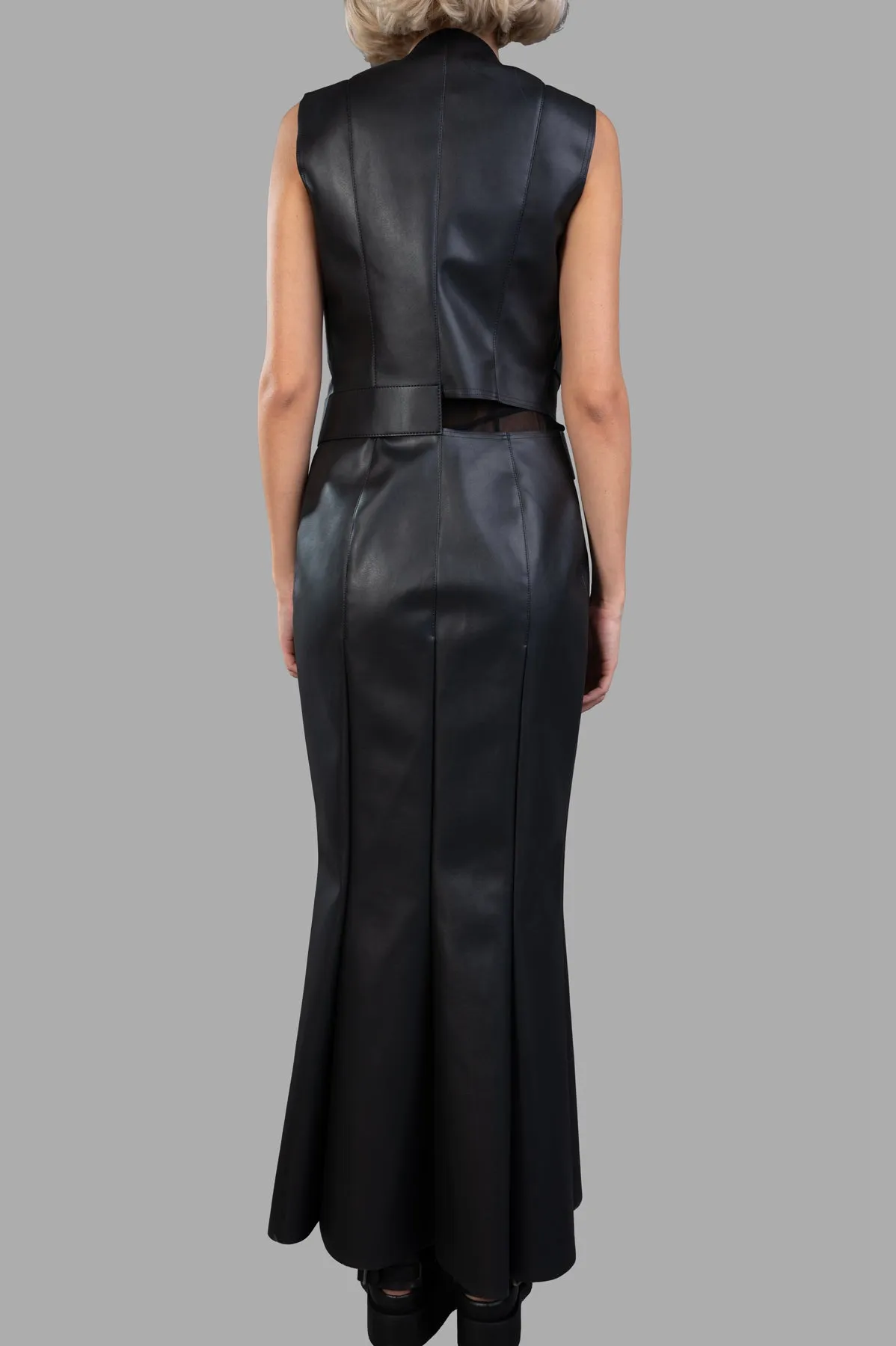 Faux Leather Dress sold by Plus Zero Concept Store product image thumbnail 3