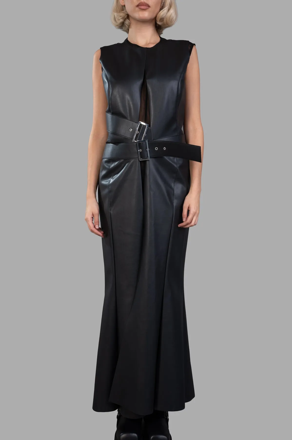 Faux Leather Dress sold by Plus Zero Concept Store product image thumbnail 2