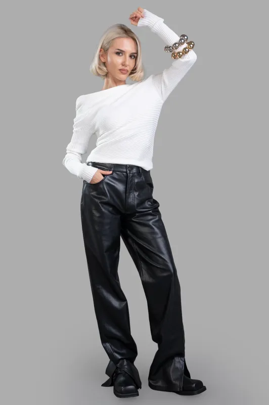 Off-the-shoulder Sweater sold by Plus Zero Concept Store