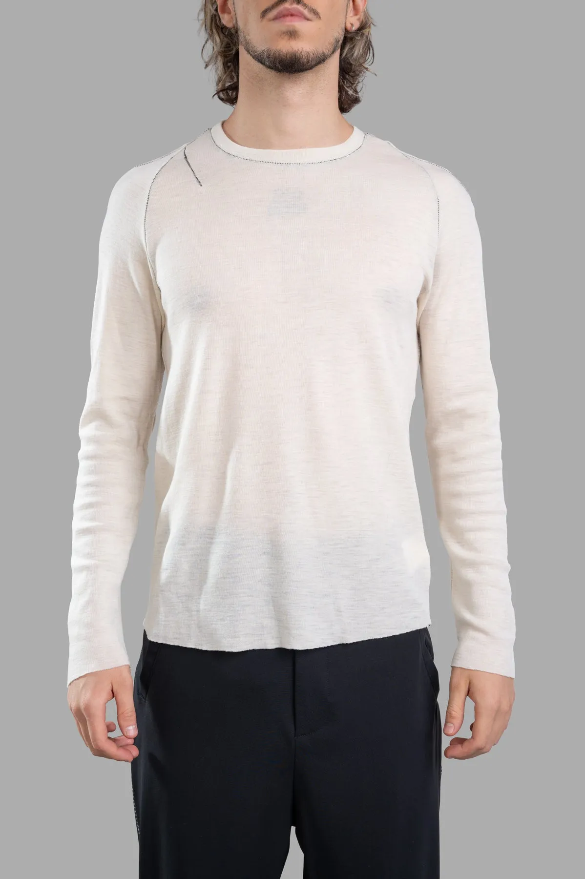 Contrast-stitch Sweater sold by Plus Zero Concept Store product image thumbnail 2