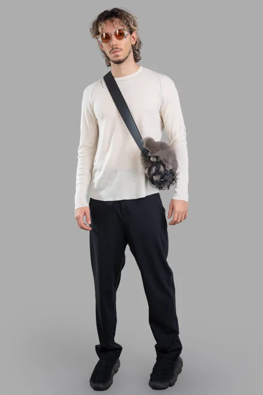 Contrast-stitch Sweater sold by Plus Zero Concept Store