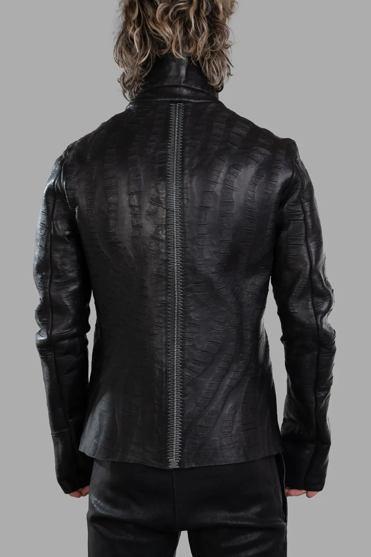 Creased Biker Jacket sold by Plus Zero Concept Store product image thumbnail 3