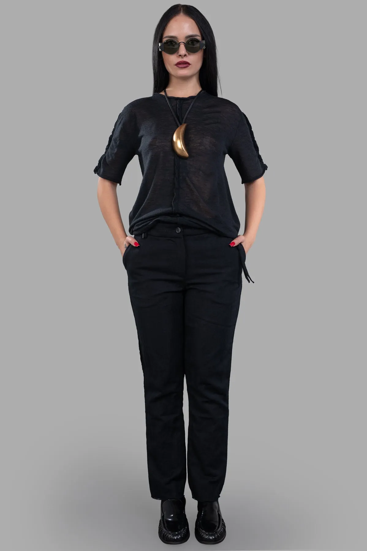 Slim-cut Trousers sold by Plus Zero Concept Store