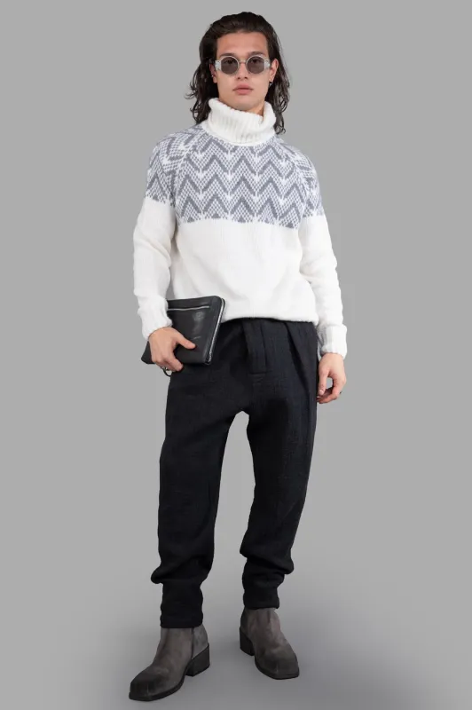 Jacquard Knit Sweater sold by Plus Zero Concept Store