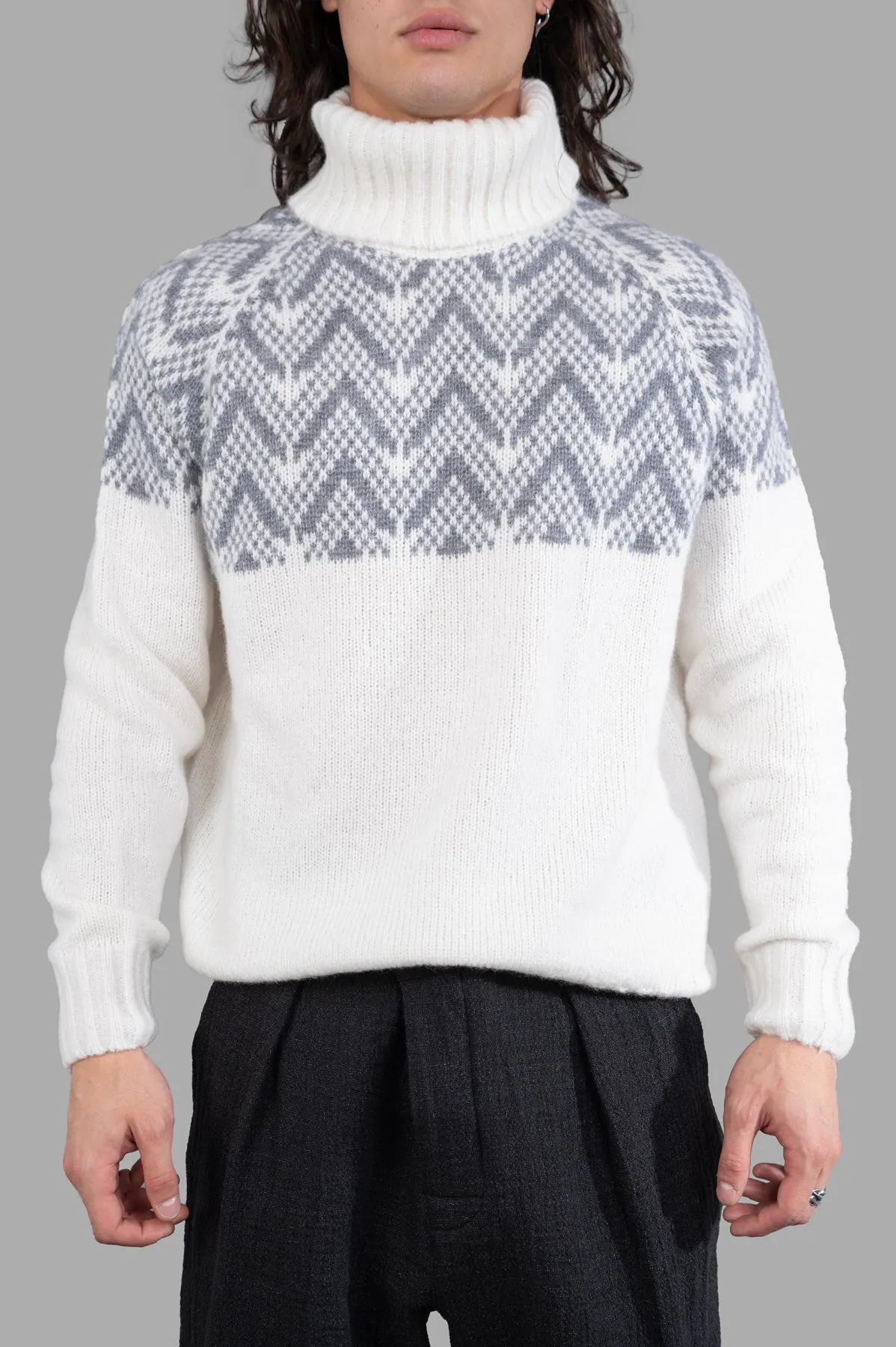 Jacquard Knit Sweater sold by Plus Zero Concept Store product image thumbnail 2