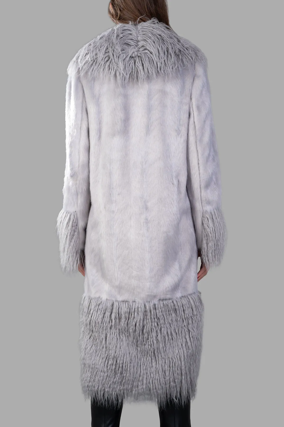 Long-line Faux-fur Coat sold by Plus Zero Concept Store product image thumbnail 3