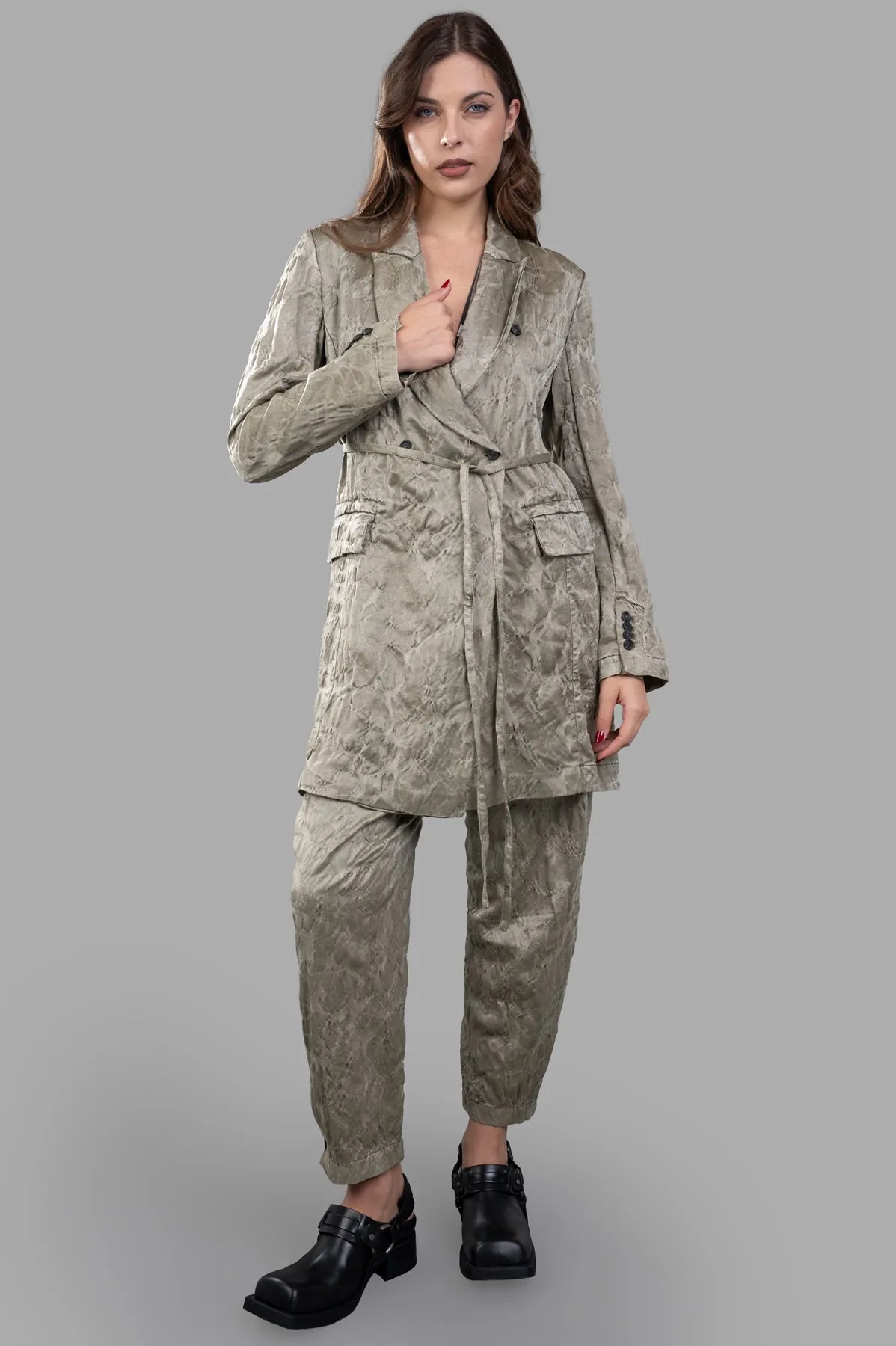 Long Textured Blazer sold by Plus Zero Concept Store