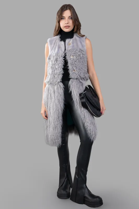Faux-fur Vest sold by Plus Zero Concept Store