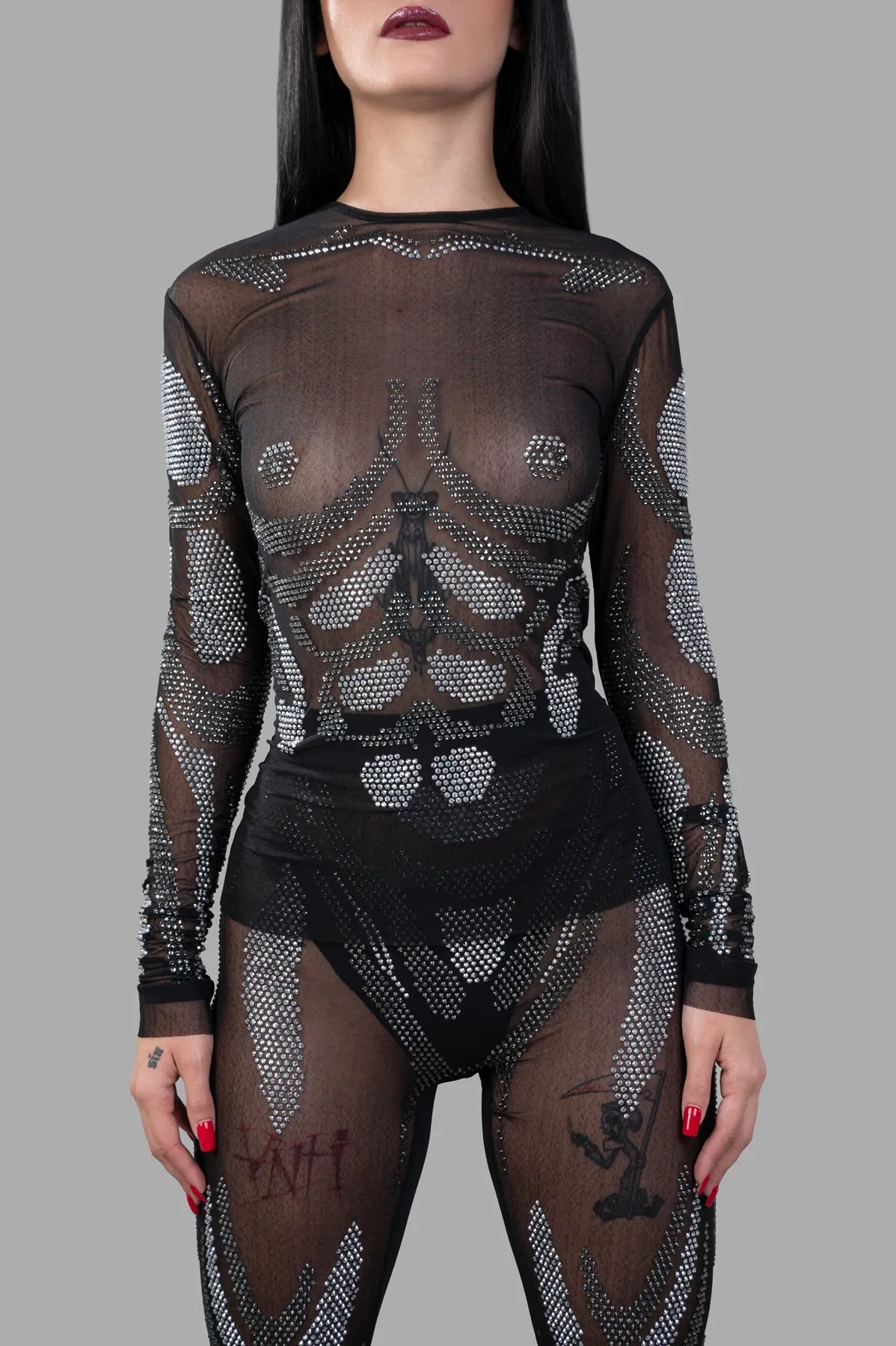 Rhinestones Embellished Top sold by Plus Zero Concept Store product image thumbnail 2