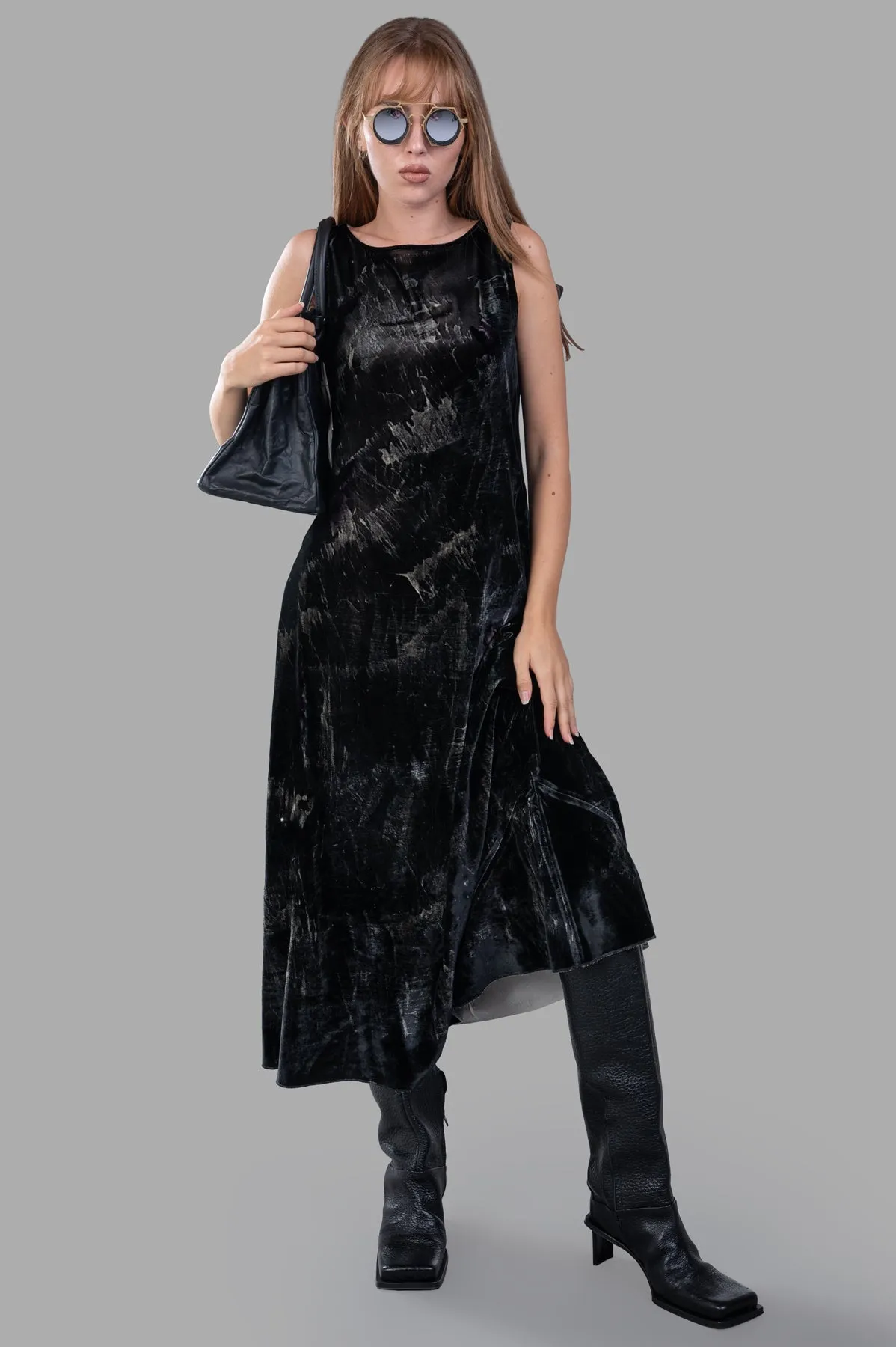 Velvet Maxi Dress sold by Plus Zero Concept Store