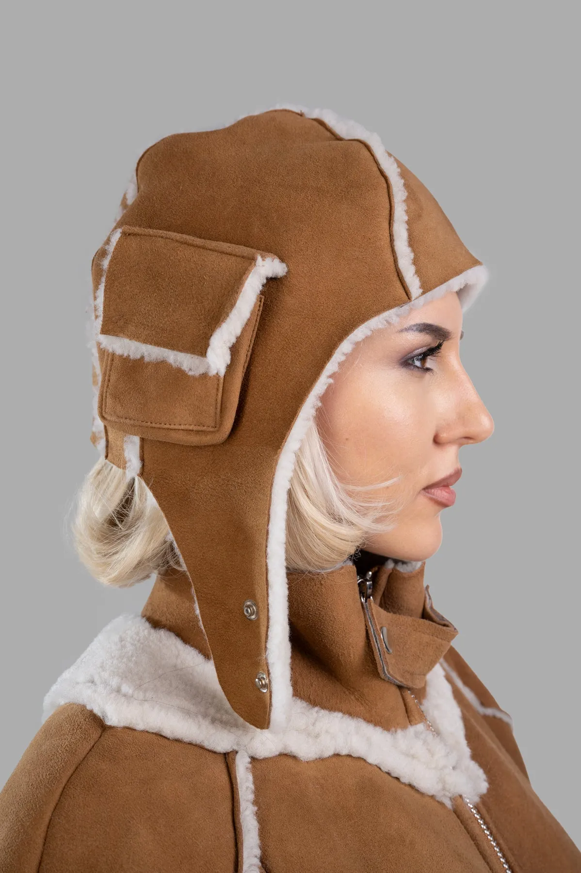 Shearling Camping Hat sold by Plus Zero Concept Store product image thumbnail 2