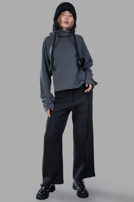 Raglan-Sleeve Turtleneck Top sold by Plus Zero Concept Store
