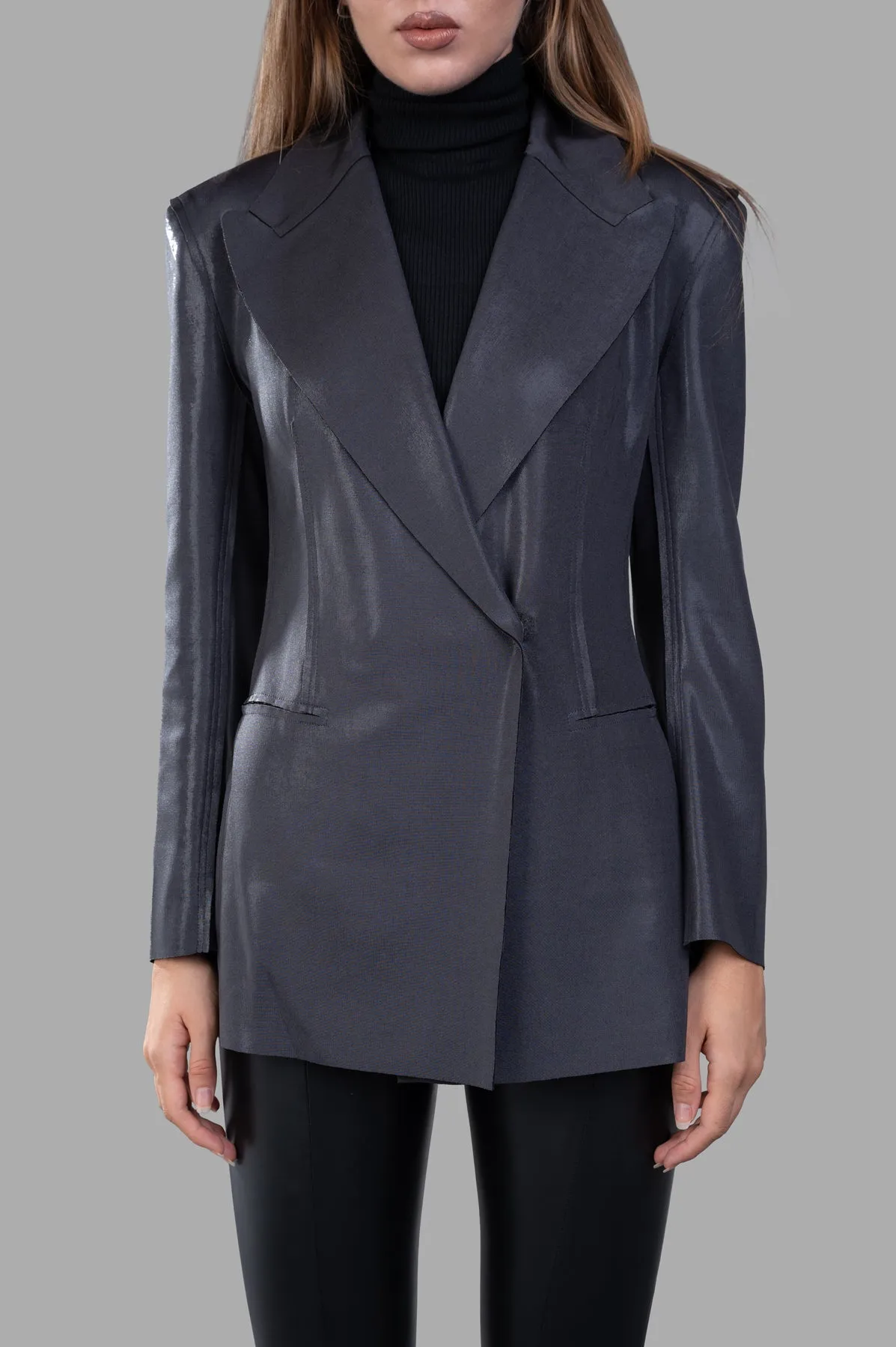 Fitted Double-Breasted Jacket sold by Plus Zero Concept Store product image thumbnail 2