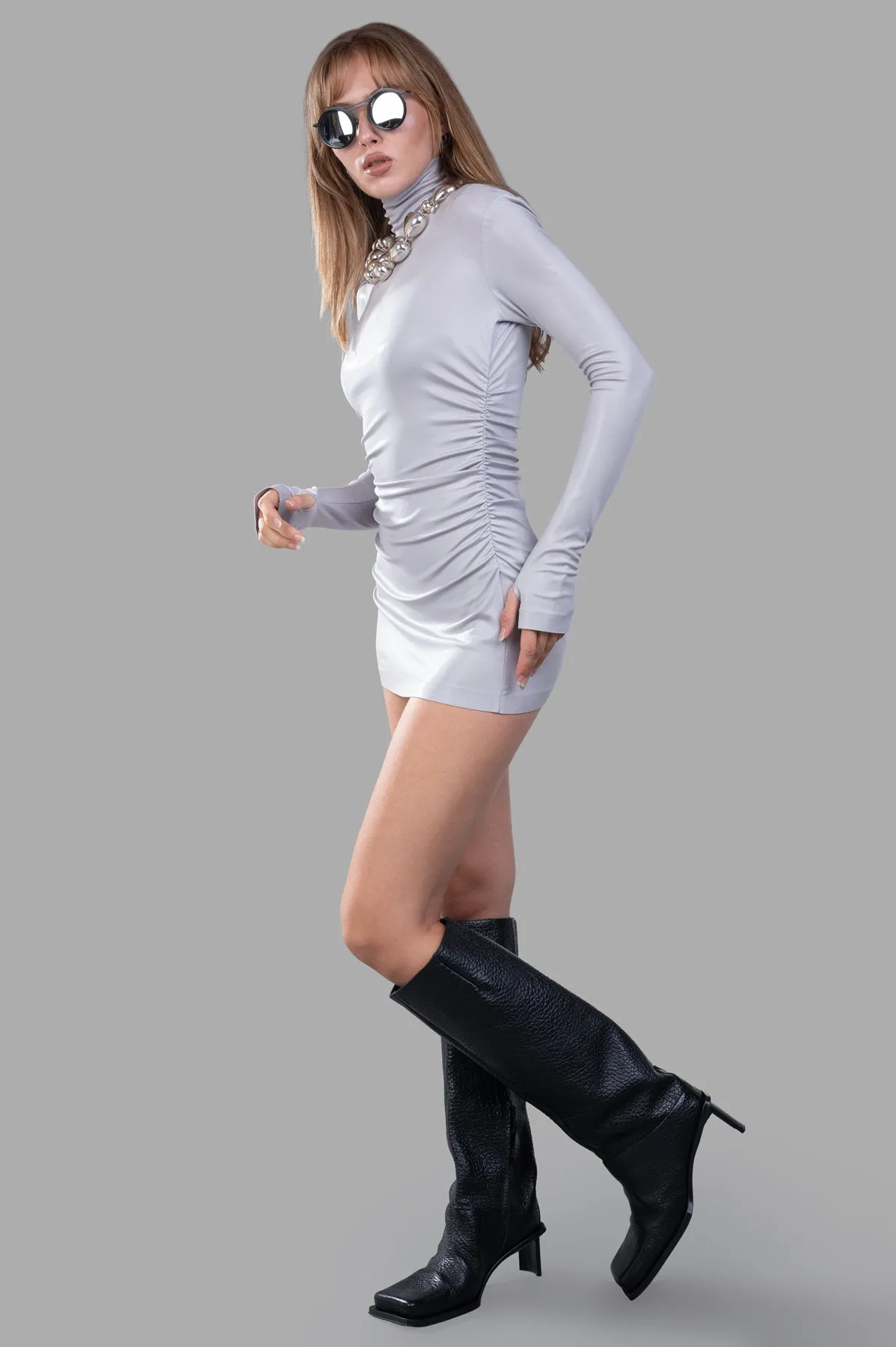 Draped Mini Dress sold by Plus Zero Concept Store