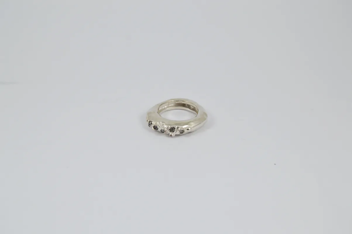 Razan 1 Silver Ring sold by Plus Zero Concept Store