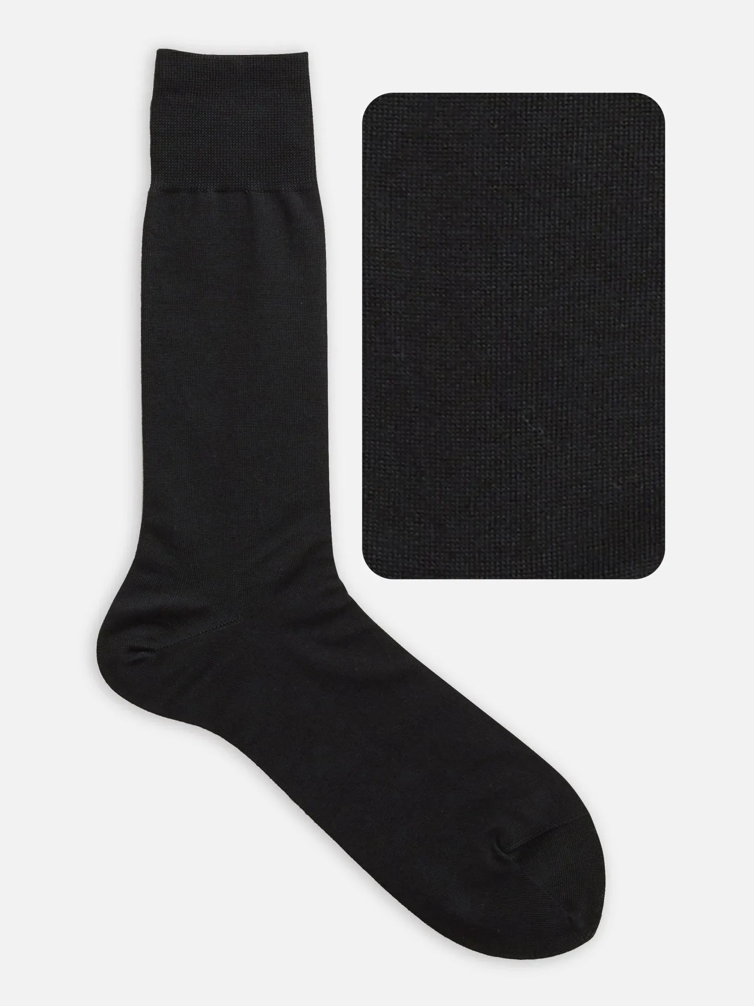 Supima Cotton Plain Mid-Calf Socks sold by Plus Zero Concept Store product image thumbnail 3