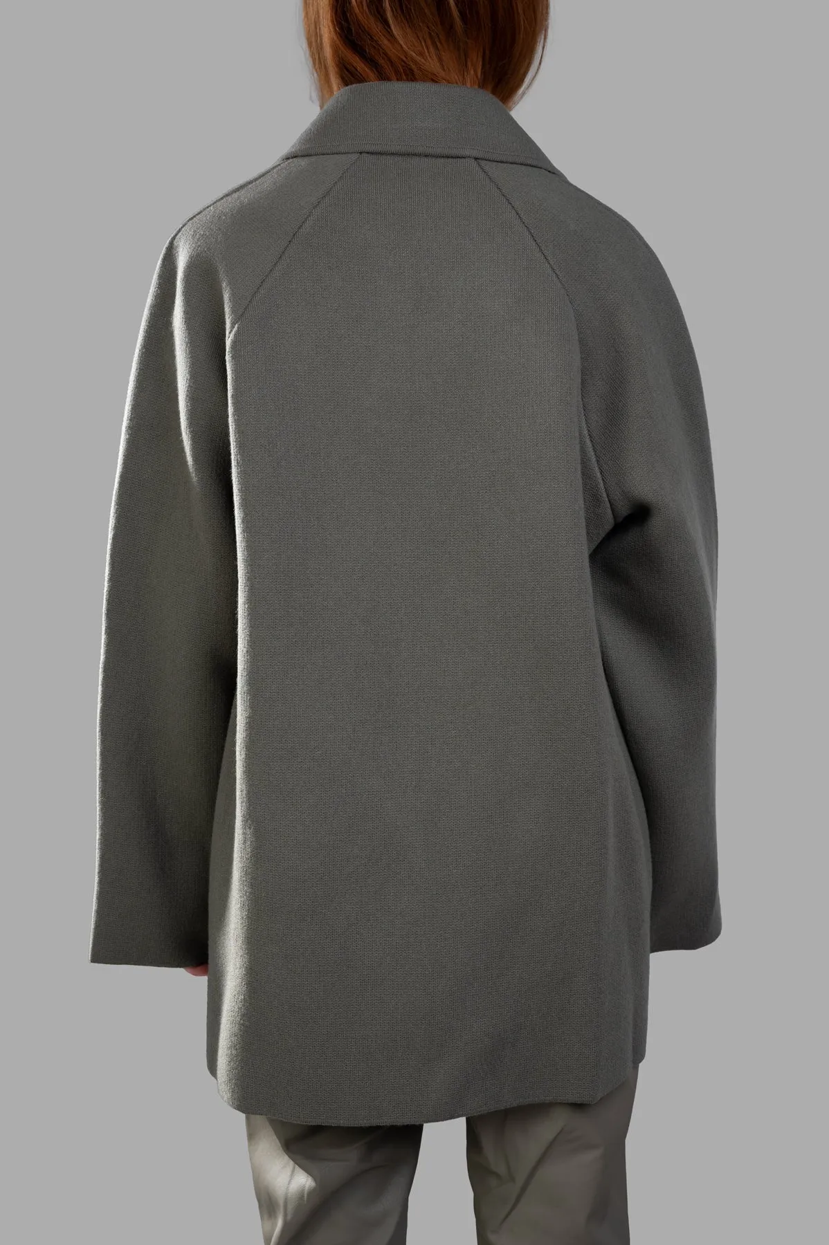 Olive Double-breasted Coat sold by Plus Zero Concept Store product image thumbnail 3