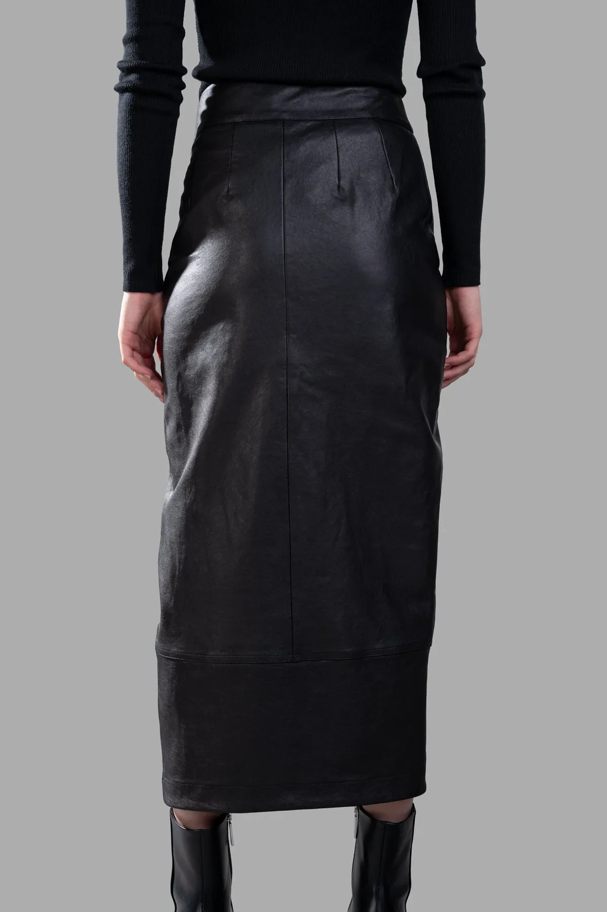 Leather Pencil Skirt sold by Plus Zero Concept Store product image thumbnail 3