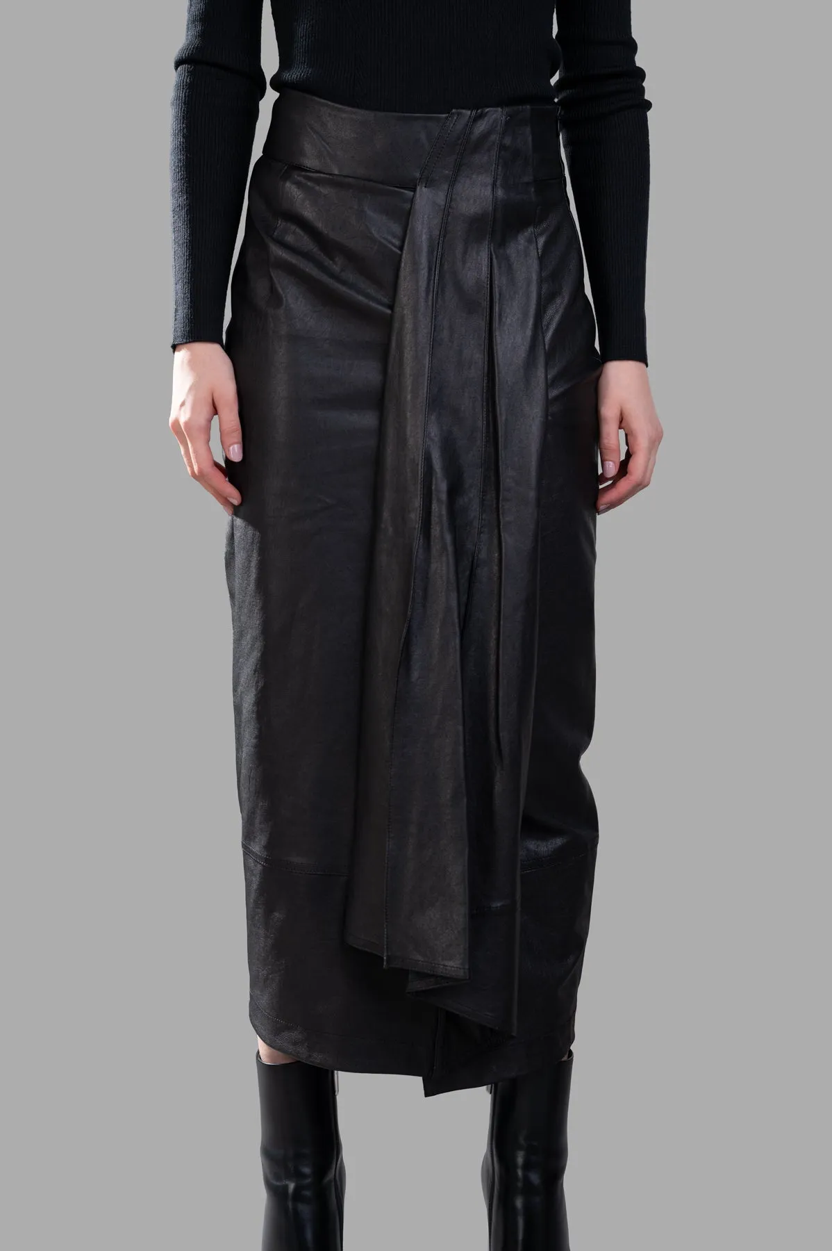 Leather Pencil Skirt sold by Plus Zero Concept Store product image thumbnail 2