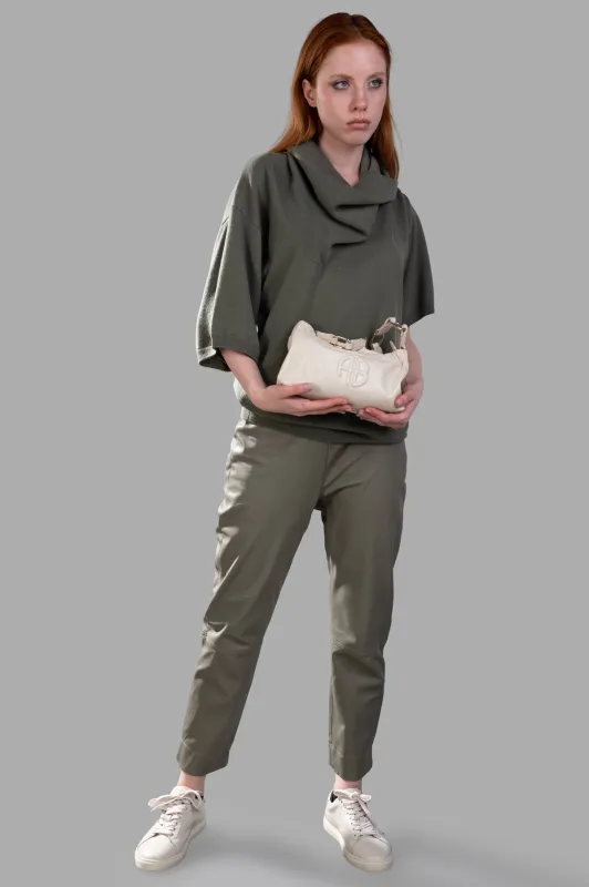 Cropped Leather Pants sold by Plus Zero Concept Store