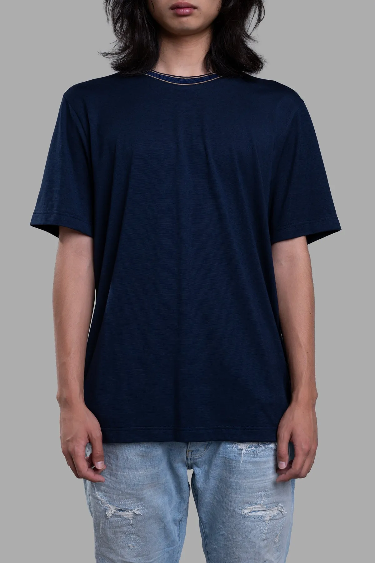 Striped Neckline T-shirt sold by Plus Zero Concept Store product image thumbnail 2