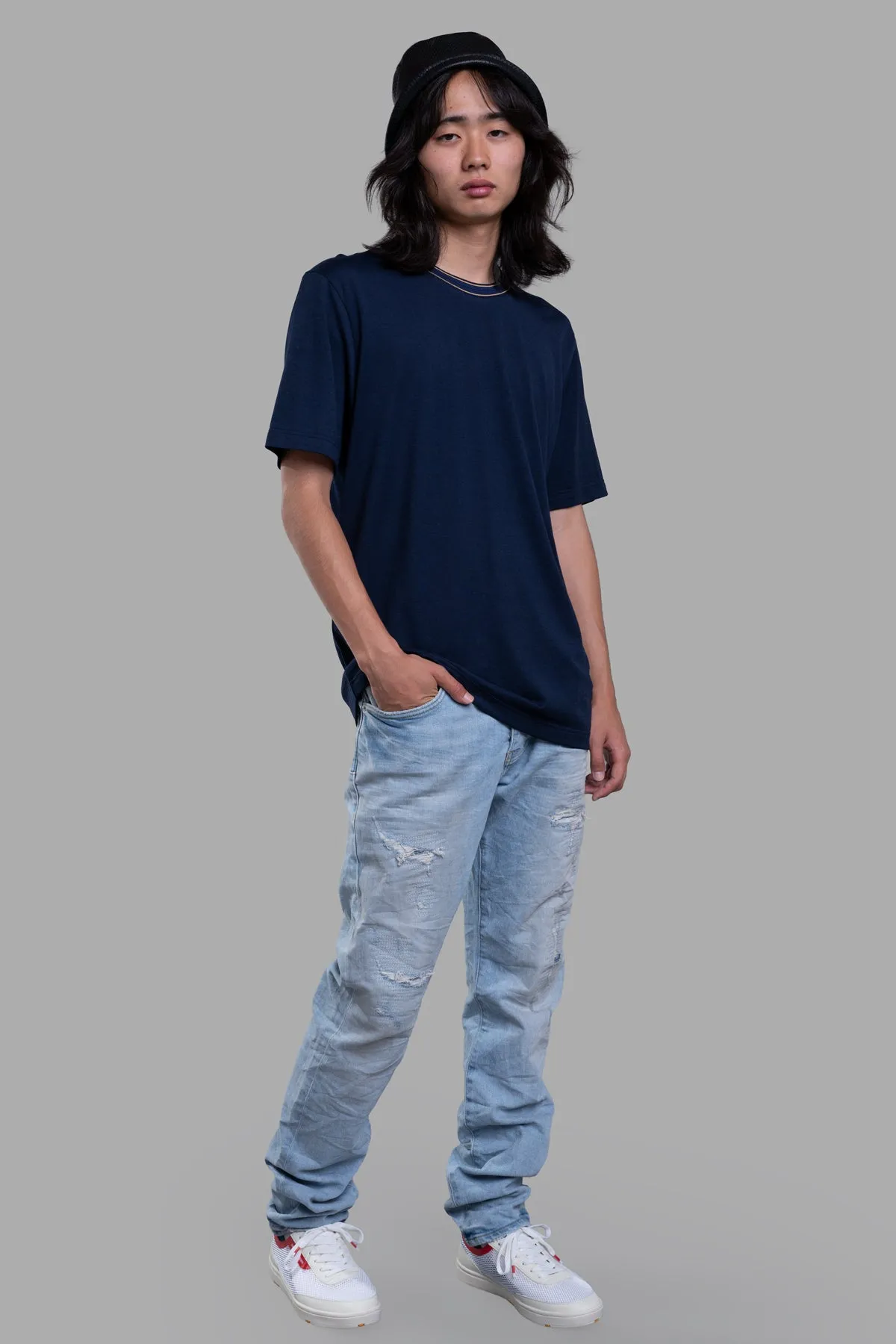 Striped Neckline T-shirt sold by Plus Zero Concept Store