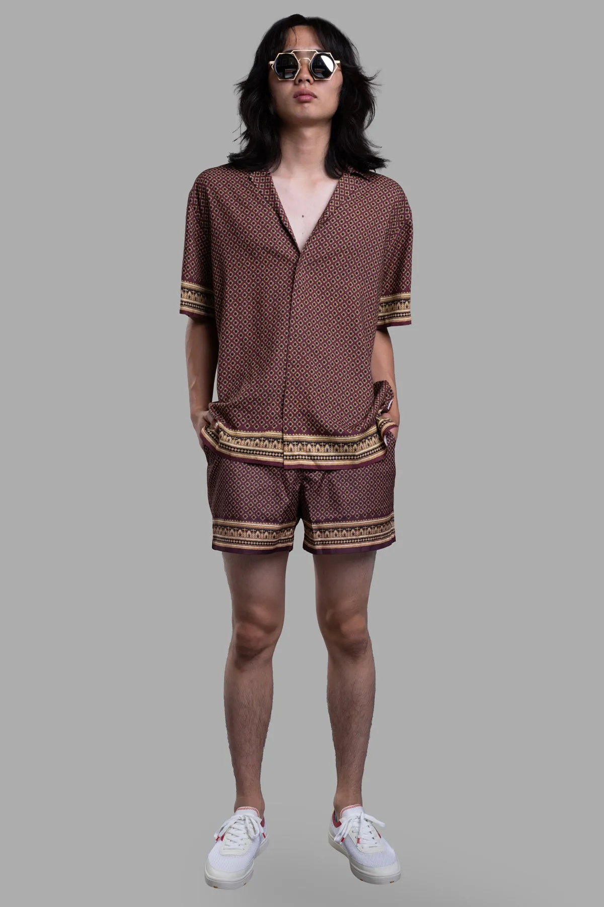 Relaxed-Fit Capri Shirt sold by Plus Zero Concept Store